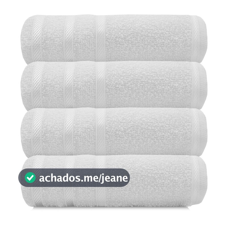Kit 4 Toalhas de Banho 100% Algodão Salão Manicure 68x113cm Marcotex