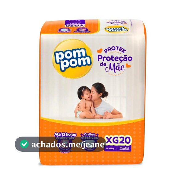 Fralda Protek Xg Pom Pom 20 Unidades