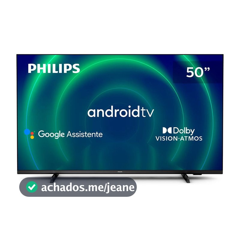 Smart TV 50 Polegadas UHD 4K 50PUG7406 Android TV Philips