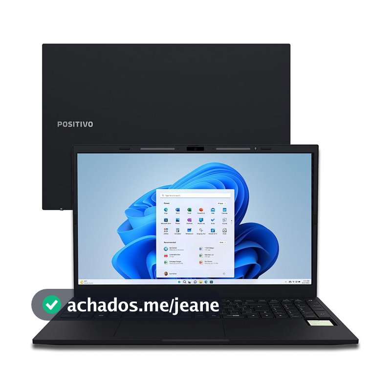 Notebook Positivo Vision R15M AMD® Ryzen 3-7330U Windows 11 Home 8GB RAM 256GB SSD Wi-Fi 6 15” Full HD IPS - Minitela