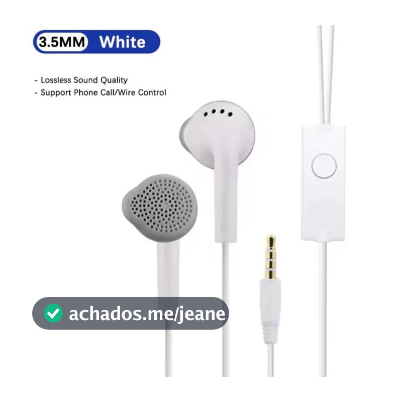 Fone De Ouvido Samsumg Com Fio Original P2 3.5mm Com Microfone