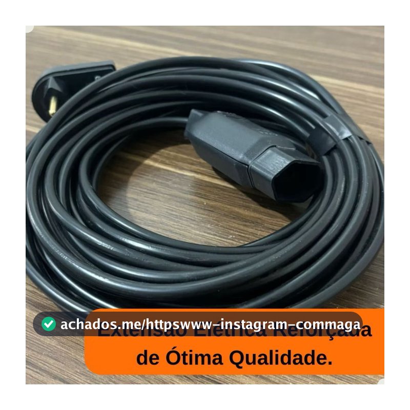 Extensão Eletrica 20 Metros Reforçada Profissional 10/20a cab oiio 2 x1.5