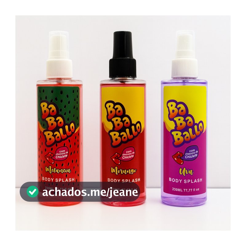 Kit 3 Body Splash Leve e Refrescante Fragrância que Acompanha seu Estilo