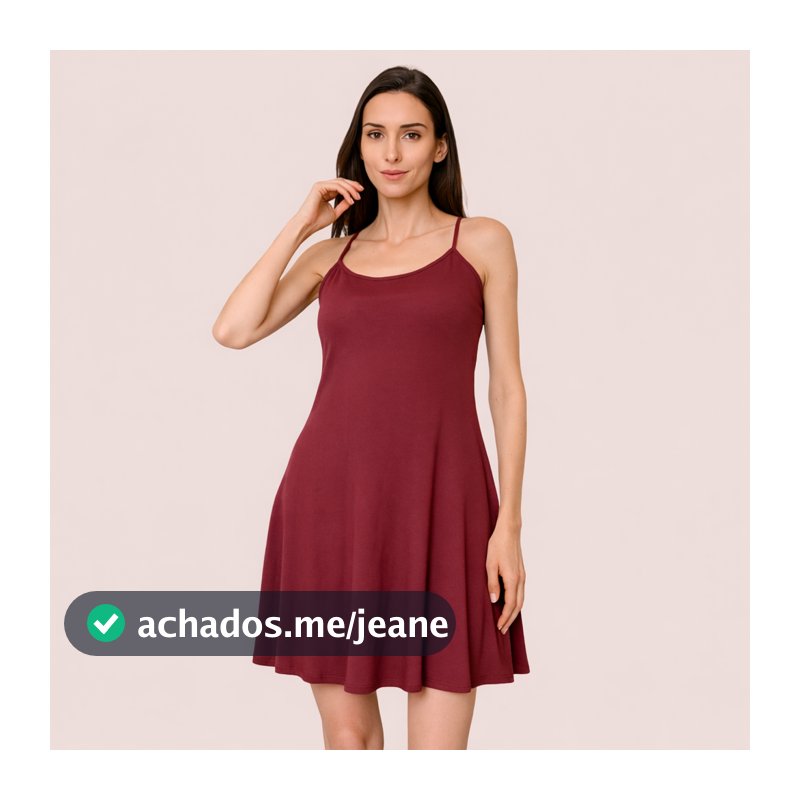 Vestido de alcinha soltinho tamanhos menores
