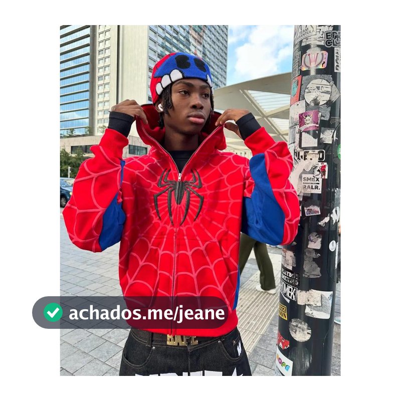 América Classics Red Spider Print Cardigan Com Capuz Full Zip Up Solto Homens Hip Hop Jaqueta Y2k Street Moletom