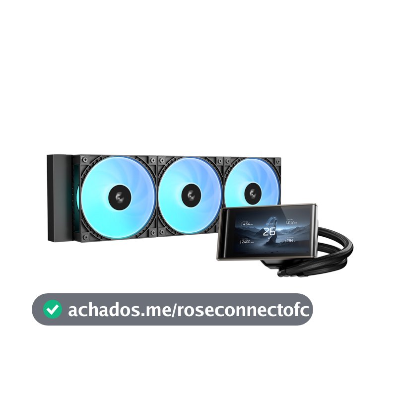 Water Cooler DeepCool LT360 Vision ARGB TelaLCD 4.5 Preto