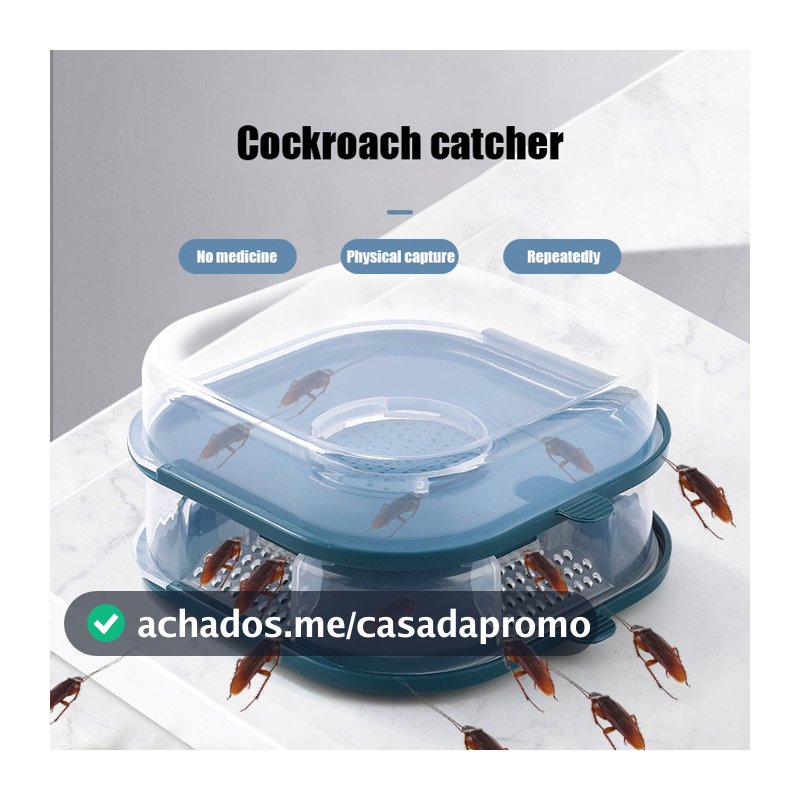 Armadilha Portátil Para Baratas Caixa Assassino De Reutilizável Casa Insecticida De Cozinha Jardim