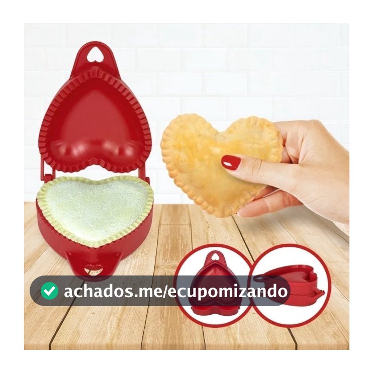 Forma Molde Coração Para Pastel Fogazza Risoles Plástica