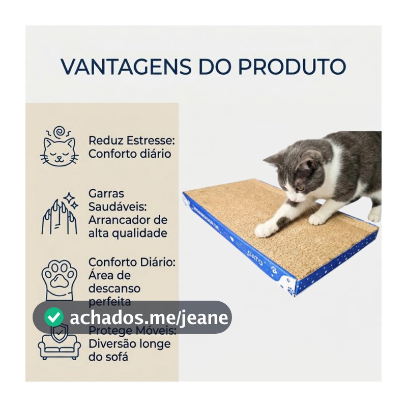 Kit 1/4 Arranhador Papelão Para Gato Brinquedo Gatos Interativo Anti-Stress - OFERTA RELÂMPAGO