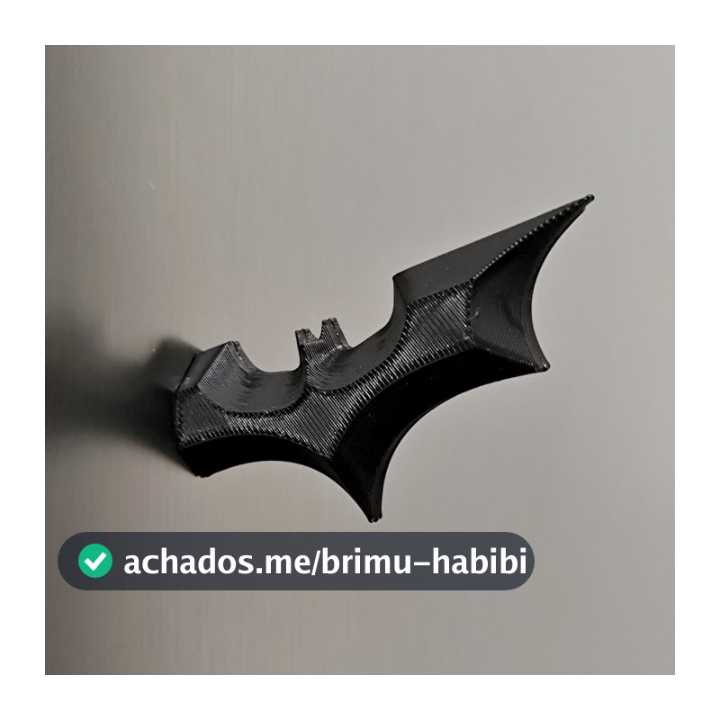 Imã Batman | Impressão 3D | Enfeite de Geladeira | Decoração Geek