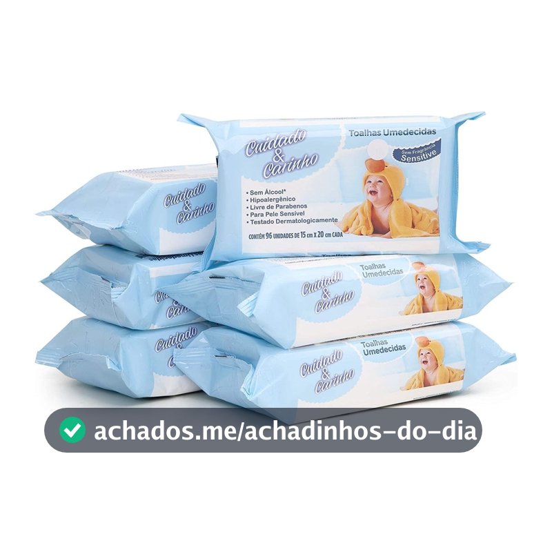 Lenço Umedecido Cuidado e Carinho 576UN