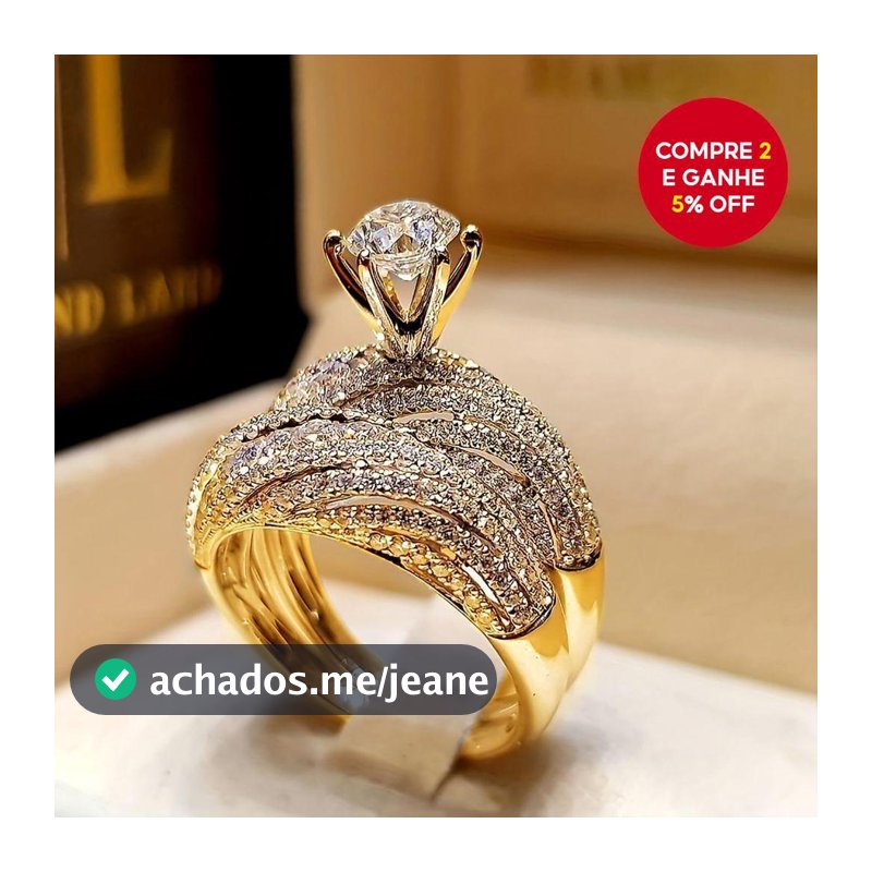 Anel De Casamento Luxuoso Do Noivado Zircão Diamante Da Torção Ajustado Para Mulheres