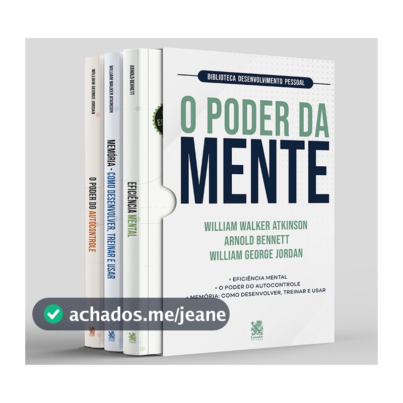 Biblioteca Desenvolvimento Pessoal: O Poder da Mente - Box com 3 Livros