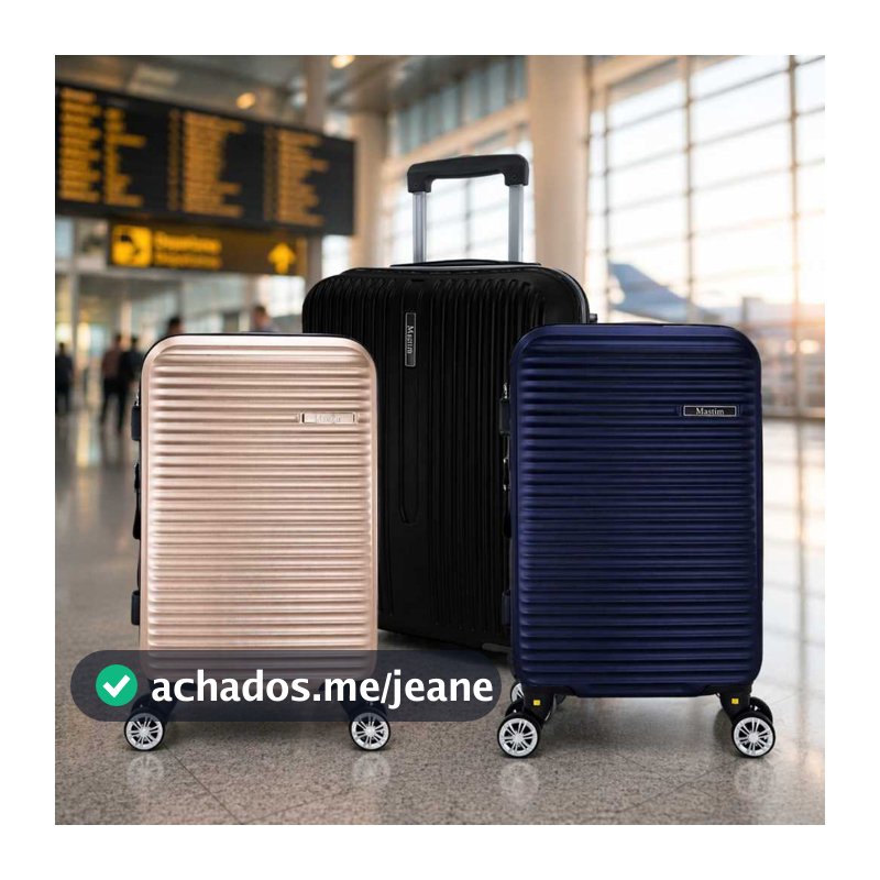 Mala De Viagem/Bordo 10Kg Com Rodinhas Removíveis Padrão ANAC 55x35x25