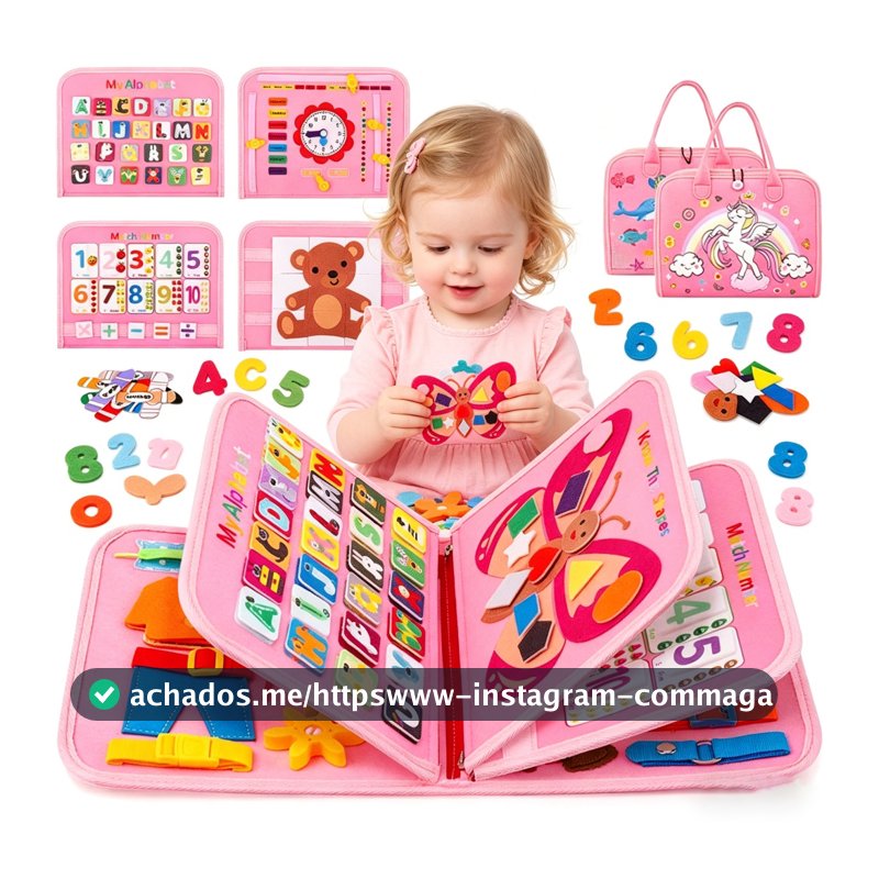 Brinquedo Maleta De Atividades Motora Sensorial Educativo Montessori