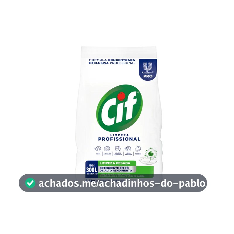 Limpador em Pó Limpeza Profissional 2,4kg Cif