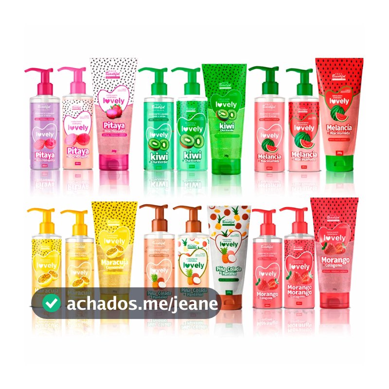 Kit Frutinha Esfoliante Sabonete Hidratante Corporal Pump Lovely Face Beautiful