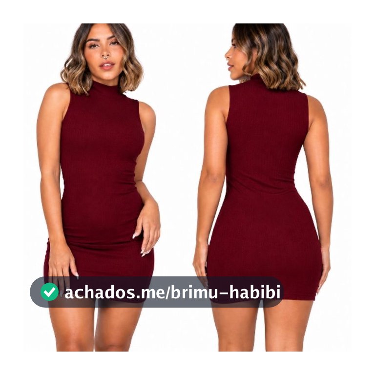 Vestido Tubinho Preto Justo Gola Alta Curto Sexy Festa Balada Manga Cavada