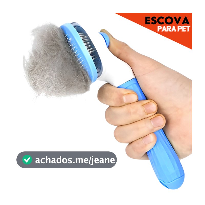 Escova Removedora Rasqueadeira Tira Pelos Mortos - Pet, Animais, Gato - BNVT