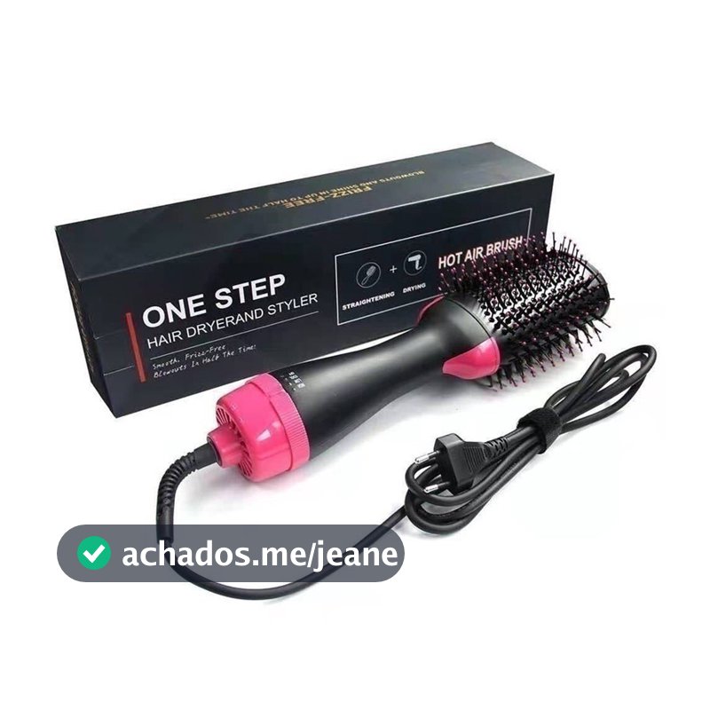 Escova Secadora Alisador Elétrica Quente Cabelo Com 3 Em1 Hair Styler YIHAN APENAS 110