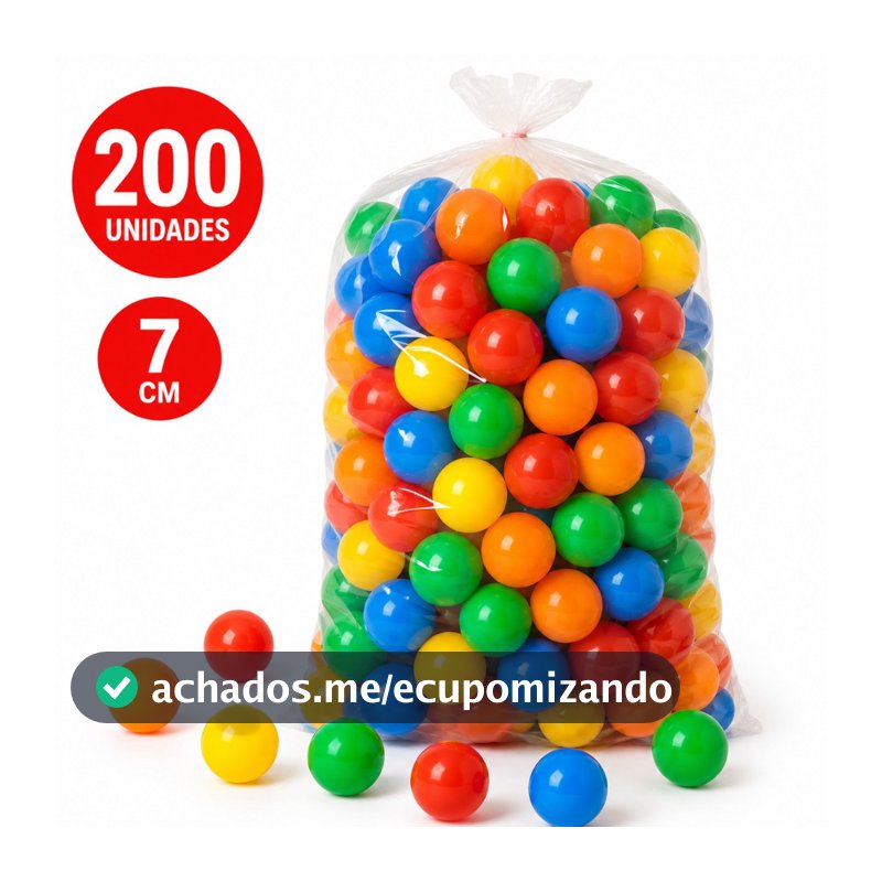 Bolinhas para Piscina 50 100 150 200 Unidades cores sortidas 7cm bolinhas para piscina 200 unidades