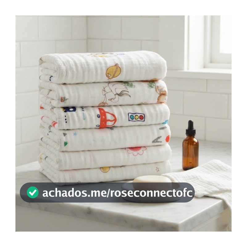 Toalha De Banho Infantil 100% Algodão Premium 210g Leve Macia Conforto Para Peles Sensiveis