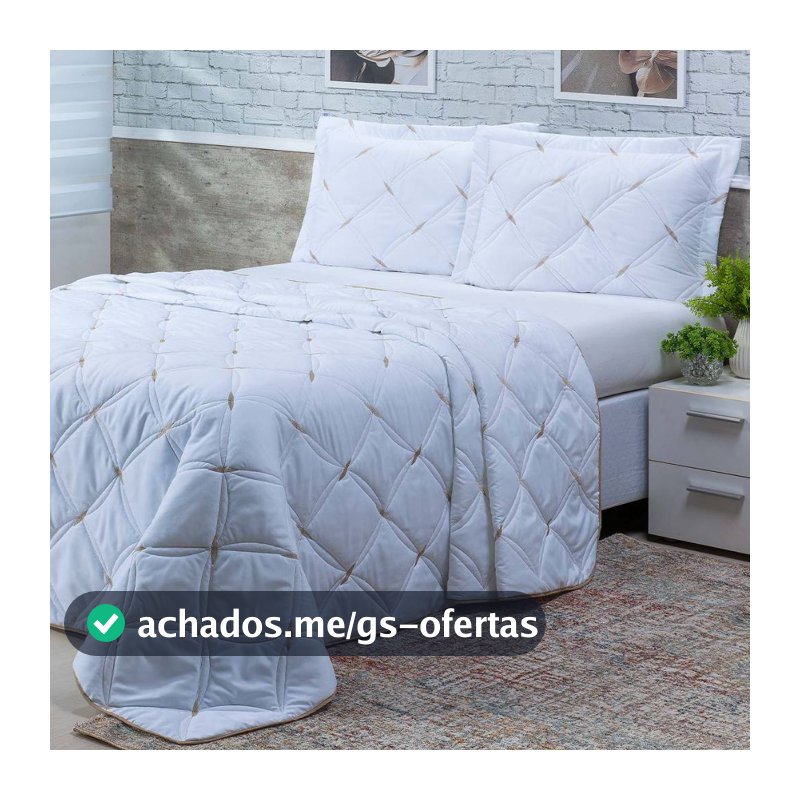 Cobre Leito 3 Peças QUEEN Percal 200 Fios Unique