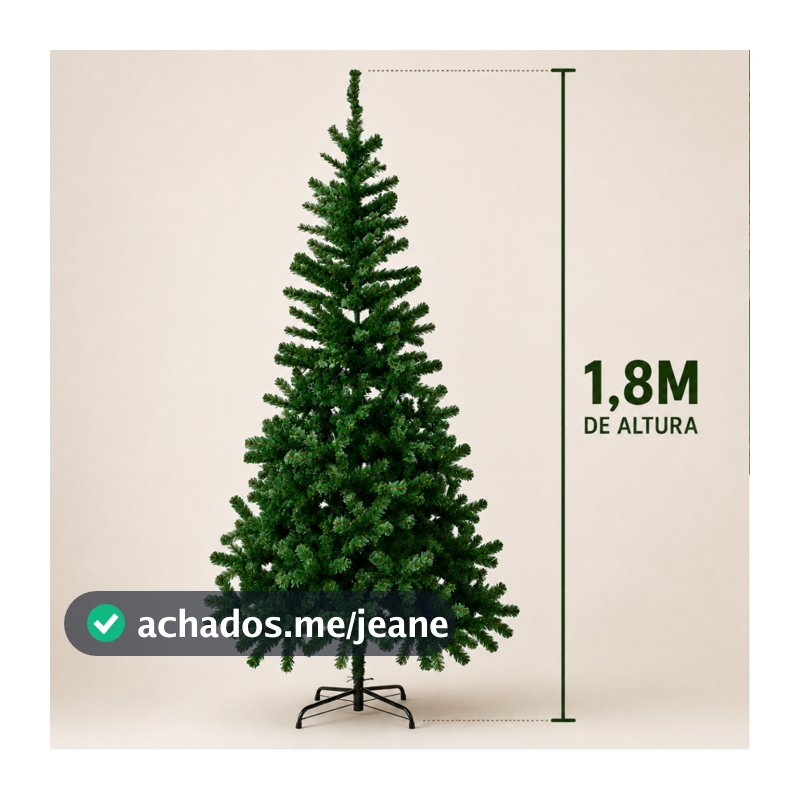 Arvore De Natal Pinheiro 1,80 Metro 400 Galhos Decoração Pé de Ferro