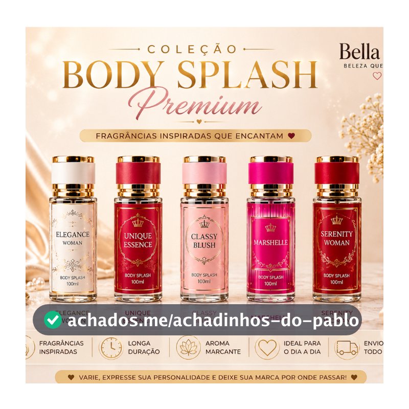 Body Splash Feminino JMY 100ml - Inspirações Árabes e Importados I Perfume Corporal Longa Duração