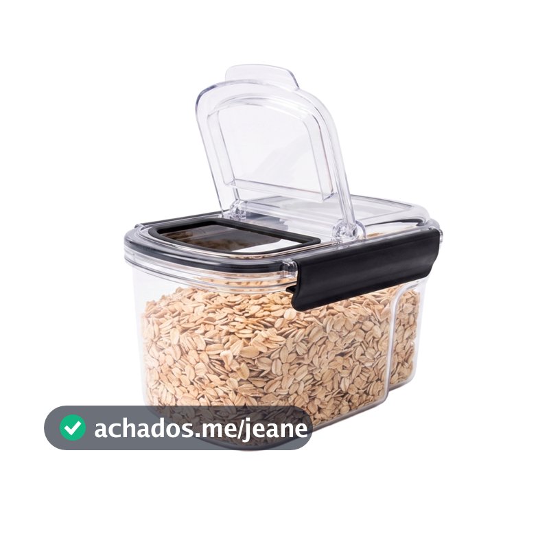 Porta Mantimentos Coza Easy 3 Tamanhos para Escolher - Cor Cristal