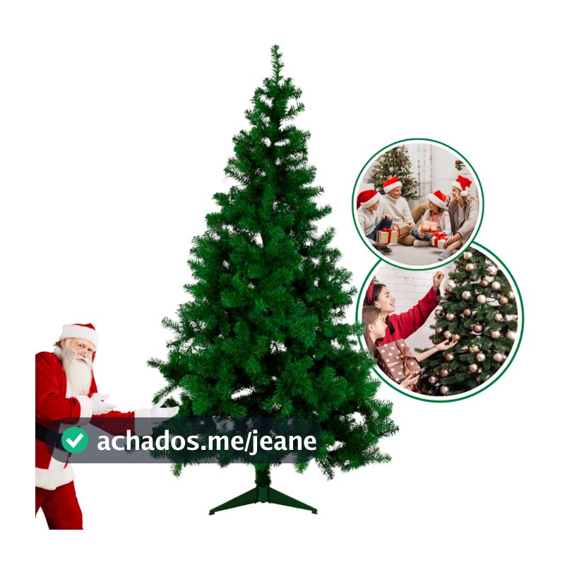 Árvore Natal Verde 60cm/120cm/150cm/180cm/210 Galhos Decoração Natalina Pinheiro Pinheirinho Premium