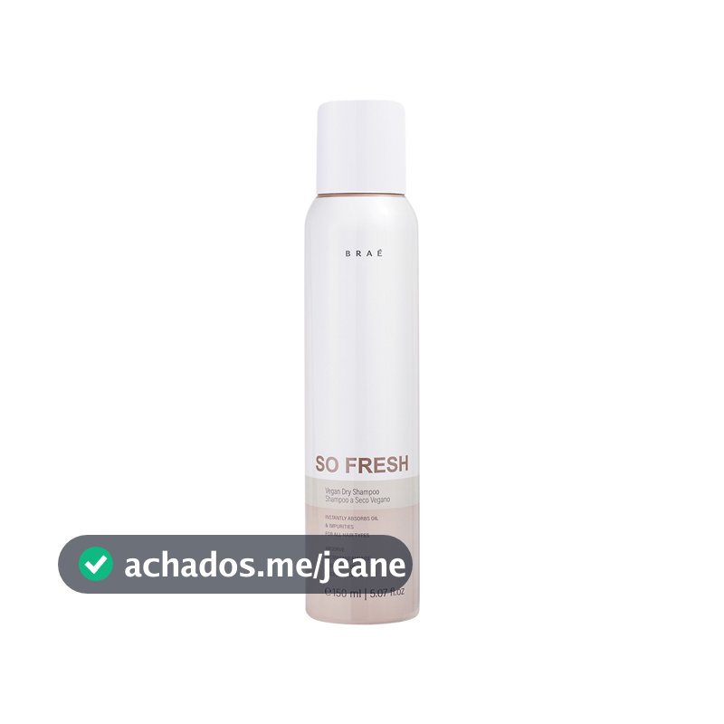 Shampoo A Seco Vegano Braé So Fresh - 150ml