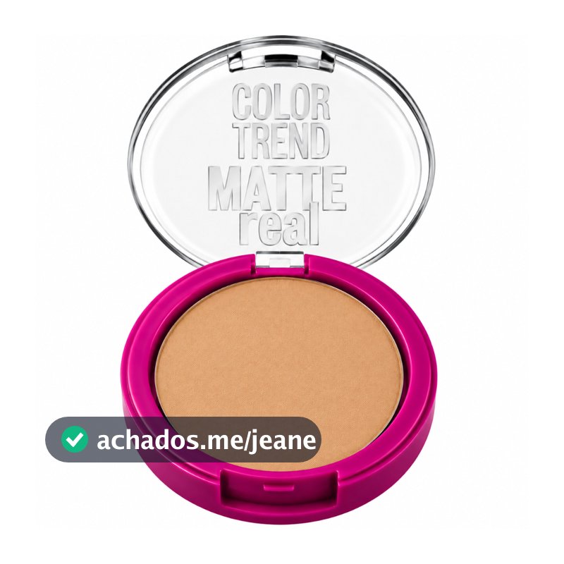 Pó Compacto Facial Avon Color Trend Matte Real 7g FPS 10 Controle de Oleosidade