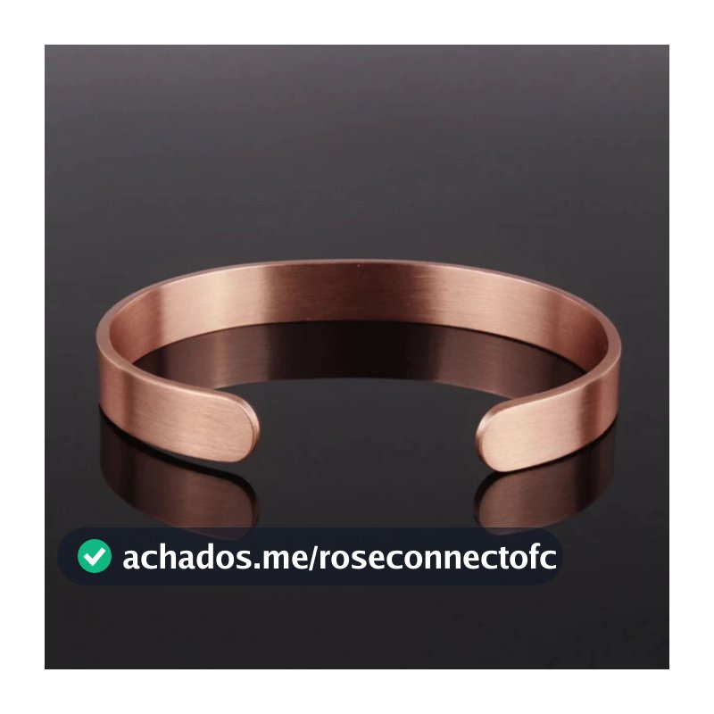 kit 4 pulseira de cobre 2 masculino 2 feminina natural luxo
