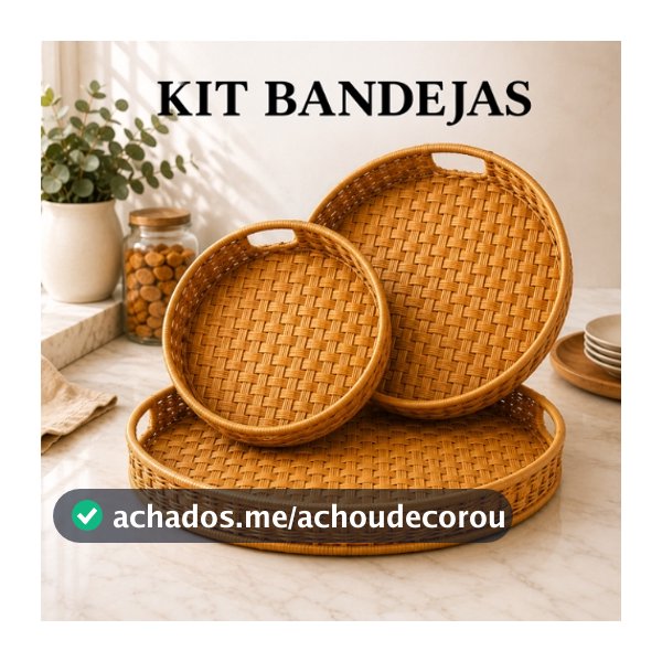 BANDEJA MULTIUSO REDONDA SERVIR CAFÉ DA MANHÃ VIME PVC