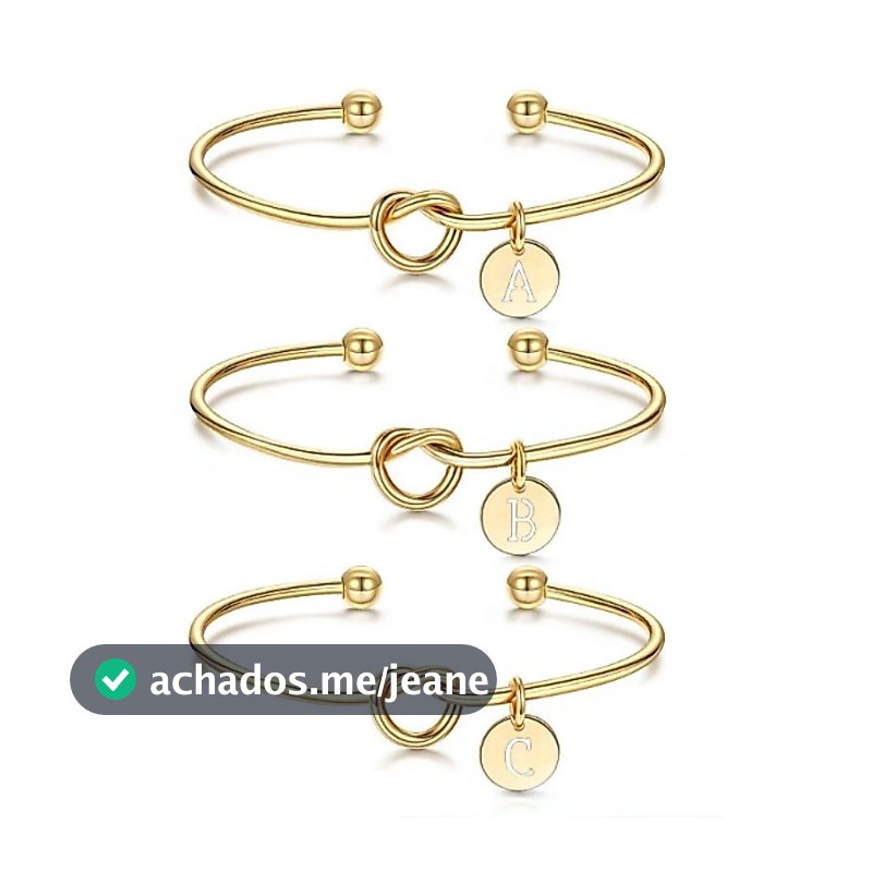 Pulseira Simples Com Nó Letras/Pulseiras De Presente De Dama De Honra , Presentes Para Namoradas , Casal/A-Z