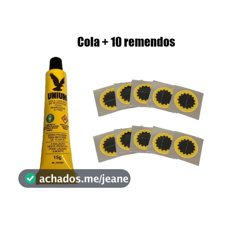 kit Remendo cola+10 Remendos Vipal