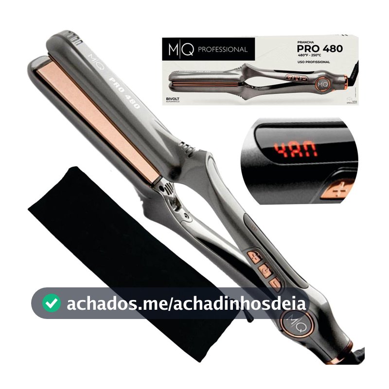 Prancha Cabelo Profissional Mq Pro480º F Chapinha Titanium bivolt