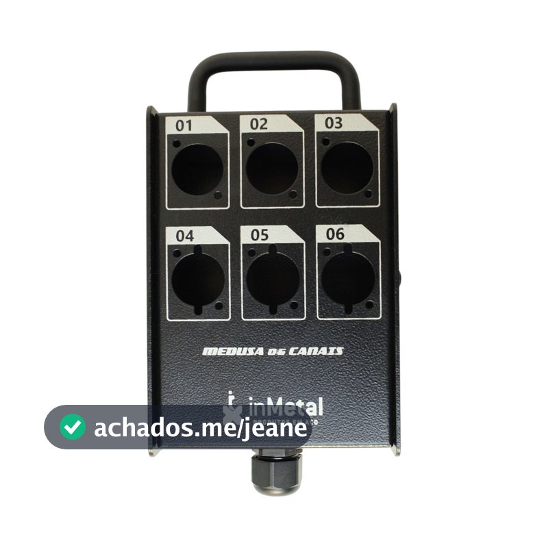 MEDUSA - PAINEL PARA DISTRIBUIÇÃO DE SONORIZAÇÃO DE 06 VIAS SEM CONECTORES