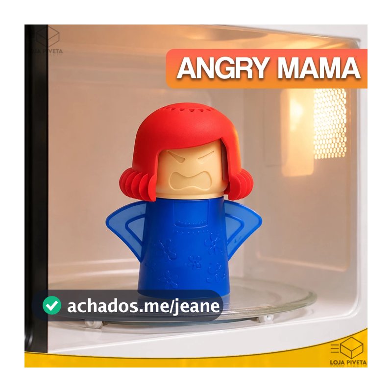Desodorizador Eliminador de Odores Angry Mama Tira Mau Cheiro Odor Ruim de Microondas Geladeira