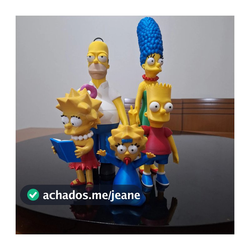 Action Figure Boneco Simpsons KIT C 05 Homer Bart Lisa Marge