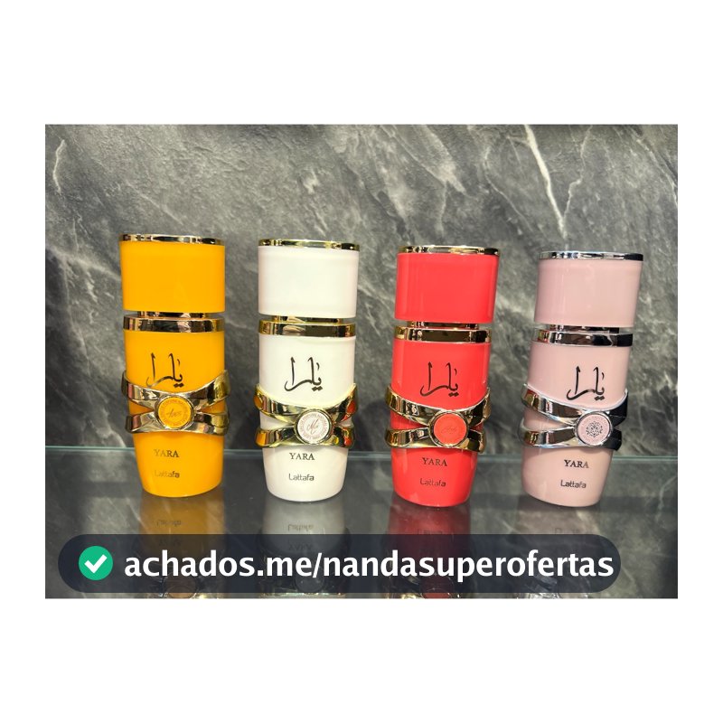 Kit com 2 Perfumes Arabe Feminino CONTRATIPOS Yara O queridinho Presente Entrega rapida presente dia dos namorados