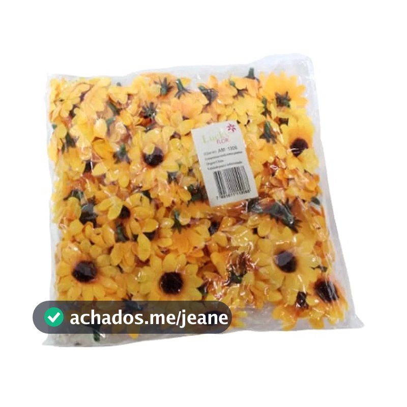 Flor De Mini Girassol Artificial Pacote Com 100 Flores