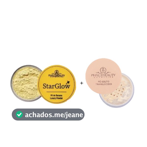 Kit pó banana + pó translucido da PhalleBeauty