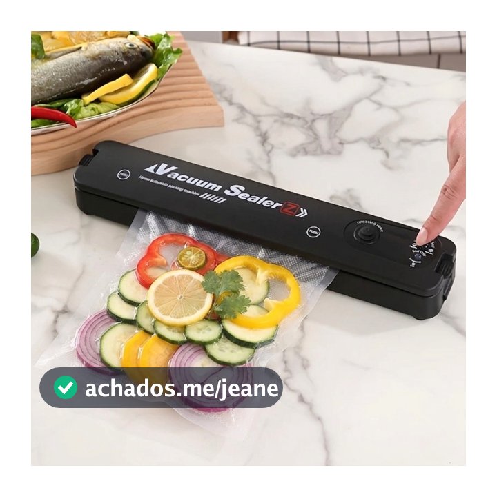Seladora a vacuo de Alimentos Doméstica Bivolt Hermética