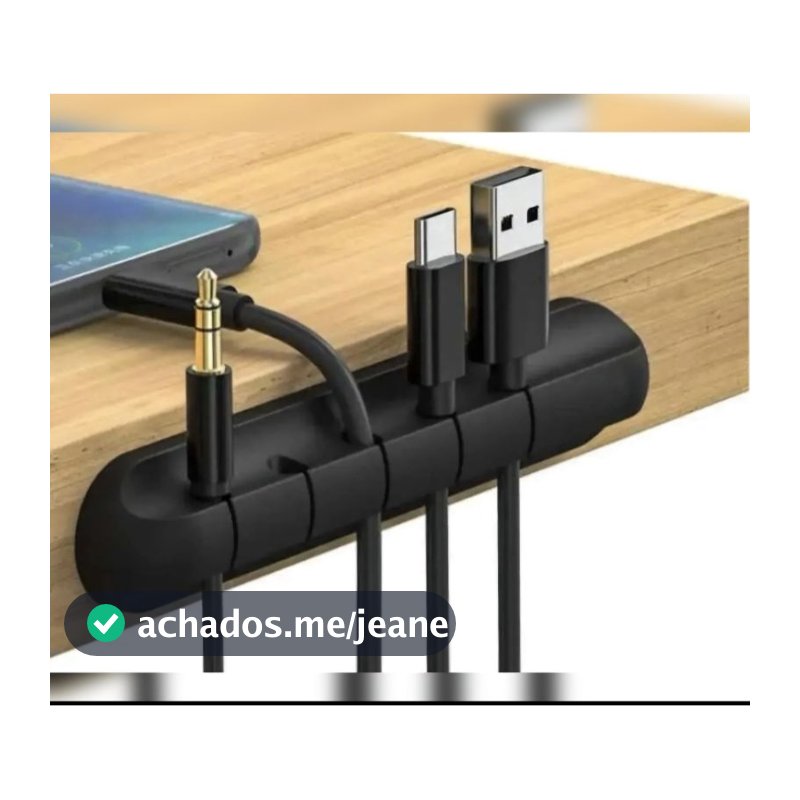 Organizador de cabos autoadesivo para mesa