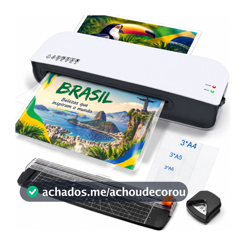 Plastificadora Laminadora A4 Com 9 Bolsas De Laminação Abs Anti-travamento Fria/quente Laminadora Velocidade 280 Mm/min