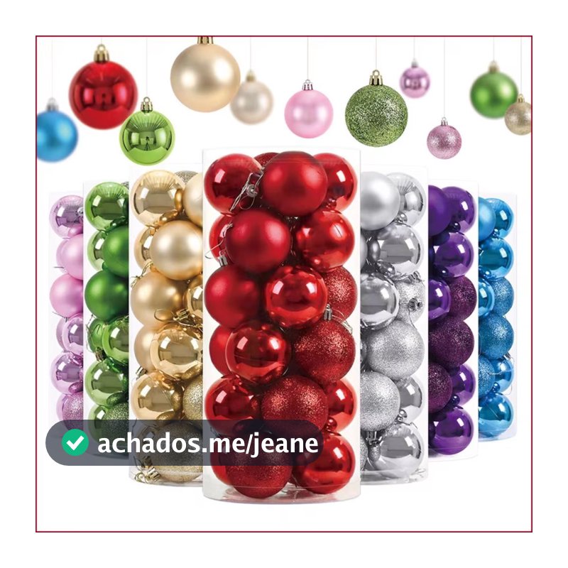 12/ 24/ 36 /48  Bolinhas Para Arvore De Natal Decoração Colorida