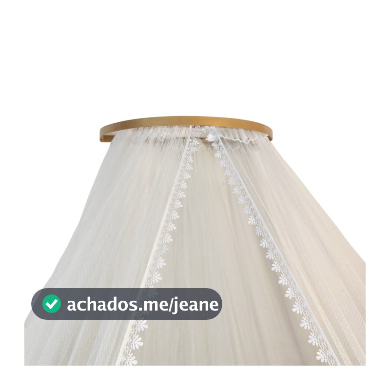 Dossel fino com mosquiteiro tule para berço