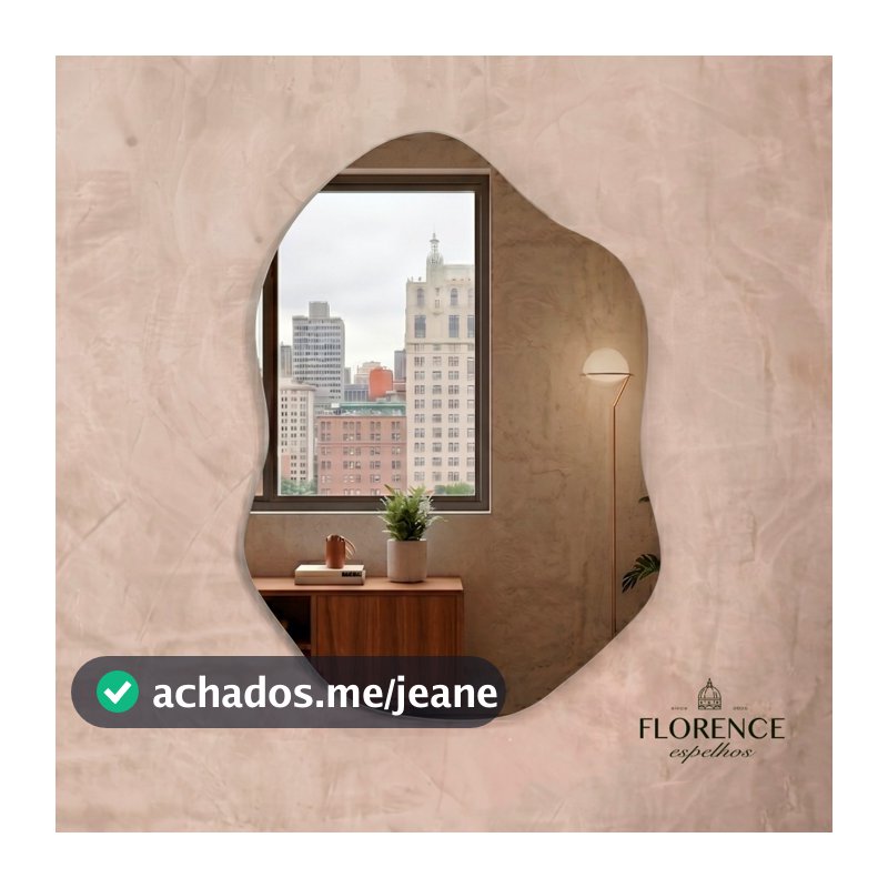 Espelho Roma Orgânico 70x50 Luxo Premium Lapidado